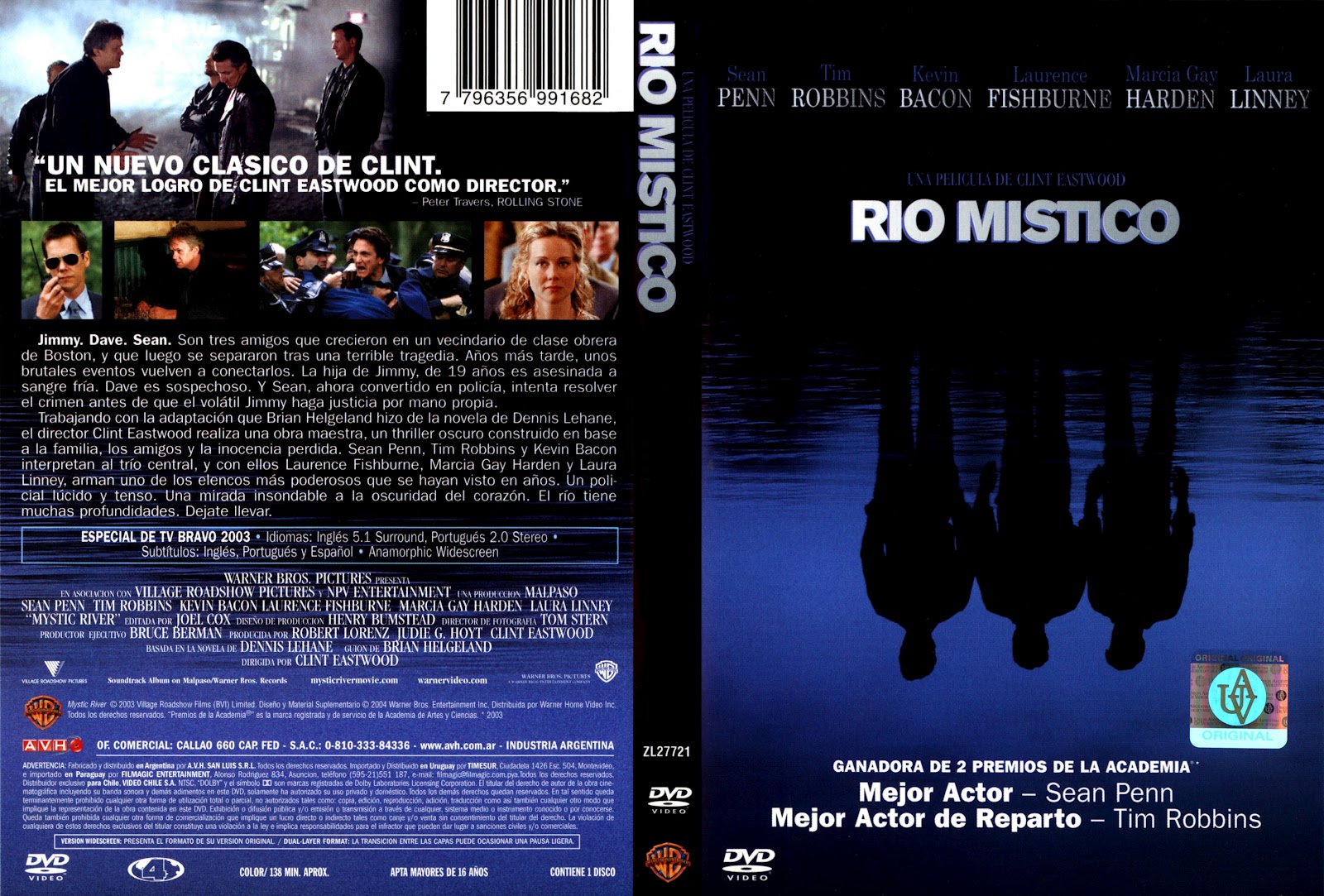 PELICULAS DVD FULL: RIO MISTICO - (Mystic River) - De Que Trata La Pelicula Rio Mistico